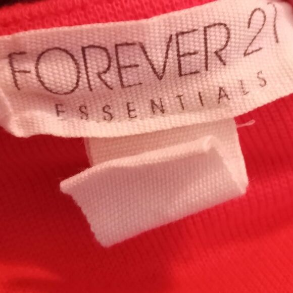 FOREVER 21 CORAL/ORANGE BODYCON DRESS SZ.L EUC - Picture 7 of 9